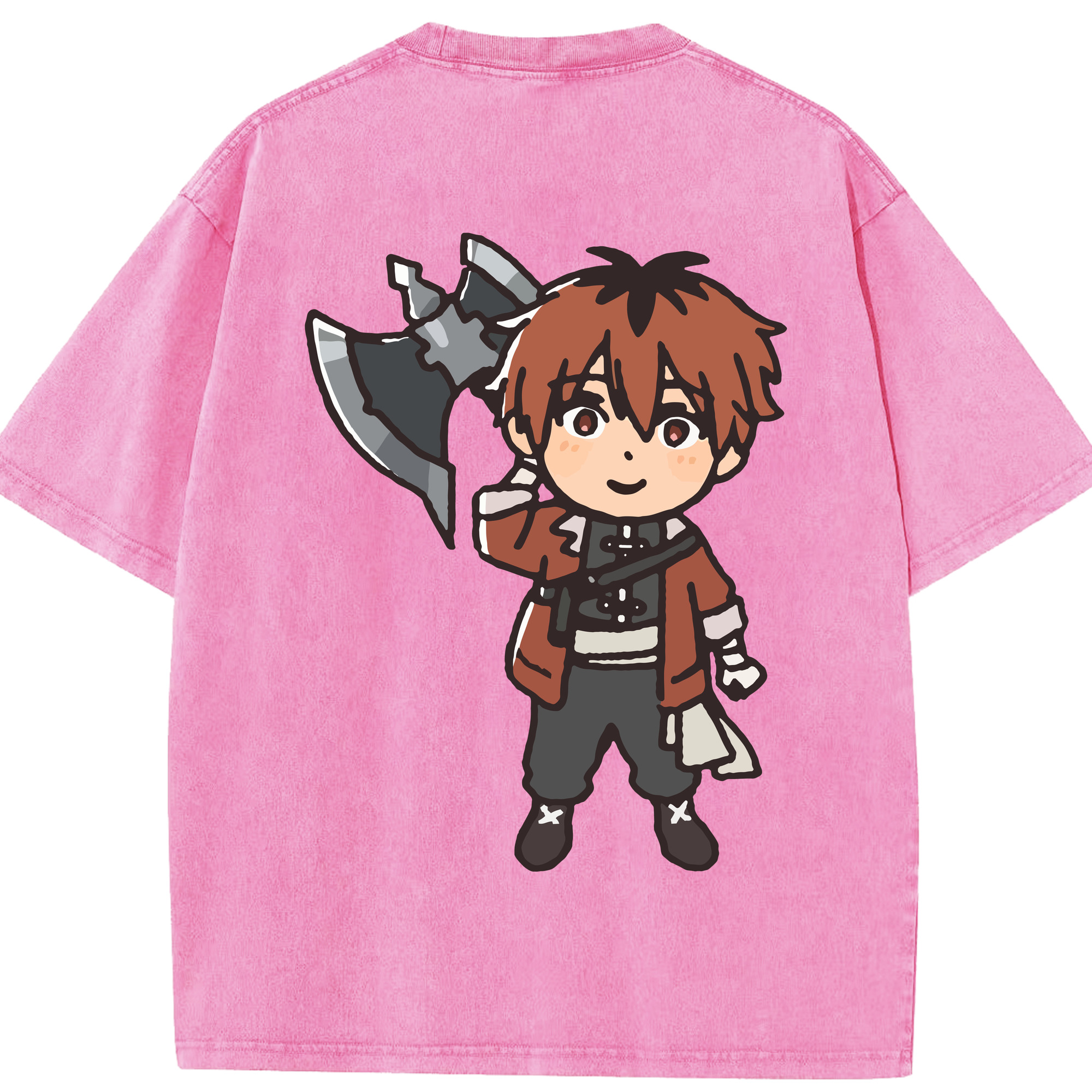 （画像用） 葬送のフリーレン Frieren 綿100% ヴィンテージ風 半袖Tシャツ（背面プリント）